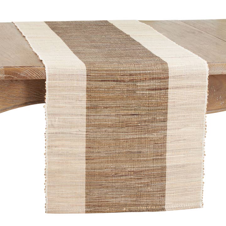 Saro Lifestyle - Wholesale Table Runner - Shimmering Banded Runner