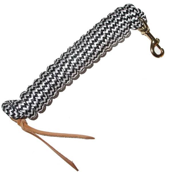 Smart Horse Gear - Vente Équipement d’équitation - Laisse de cowboy 5/8 po x 9 pi avec mousqueton BP, fermoir en cuir/couleurs bicolores1