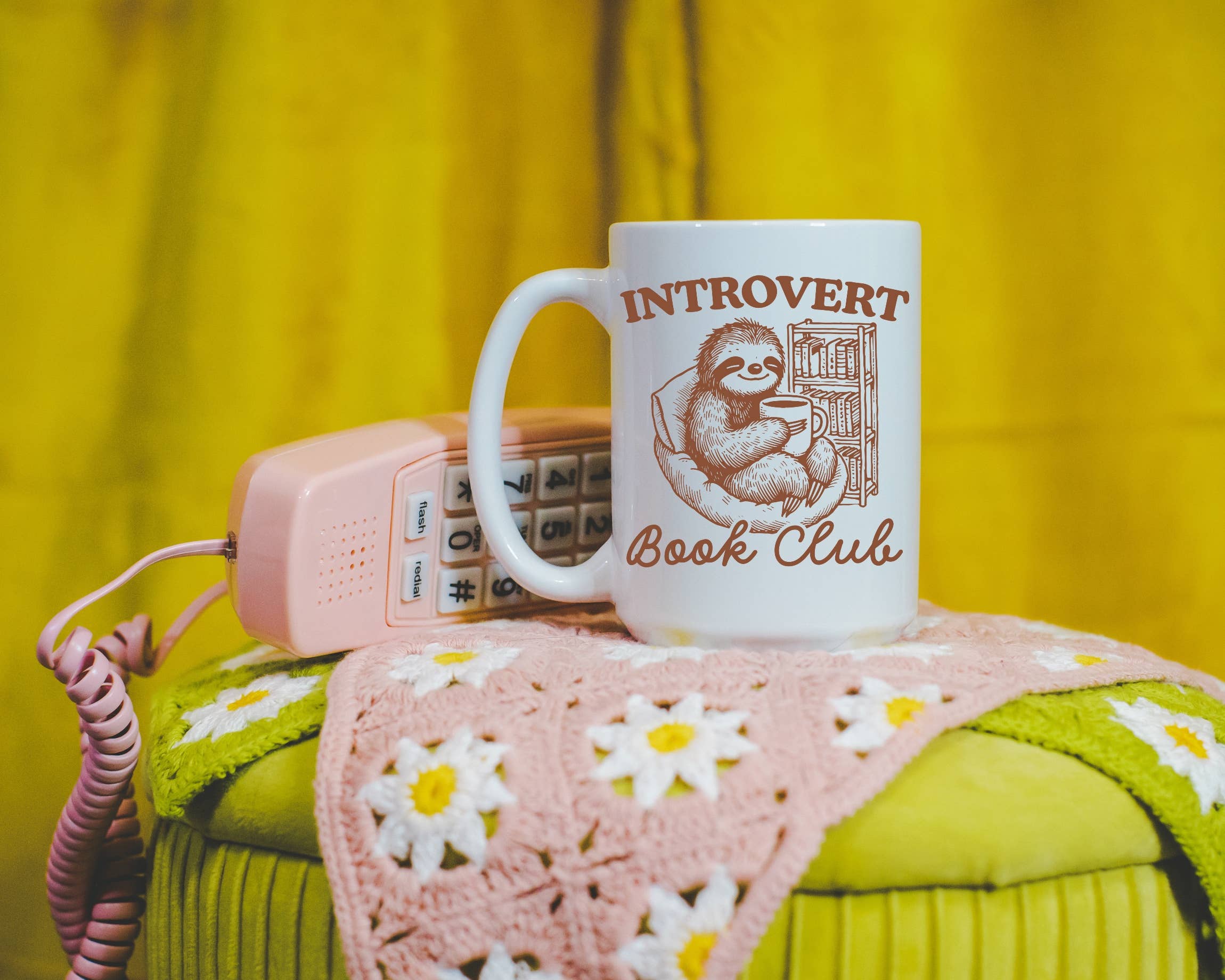 Ace the Pitmatian Co - Wholesale Coffee Mug - Introvert Book Club, Bookish Coffee Mug