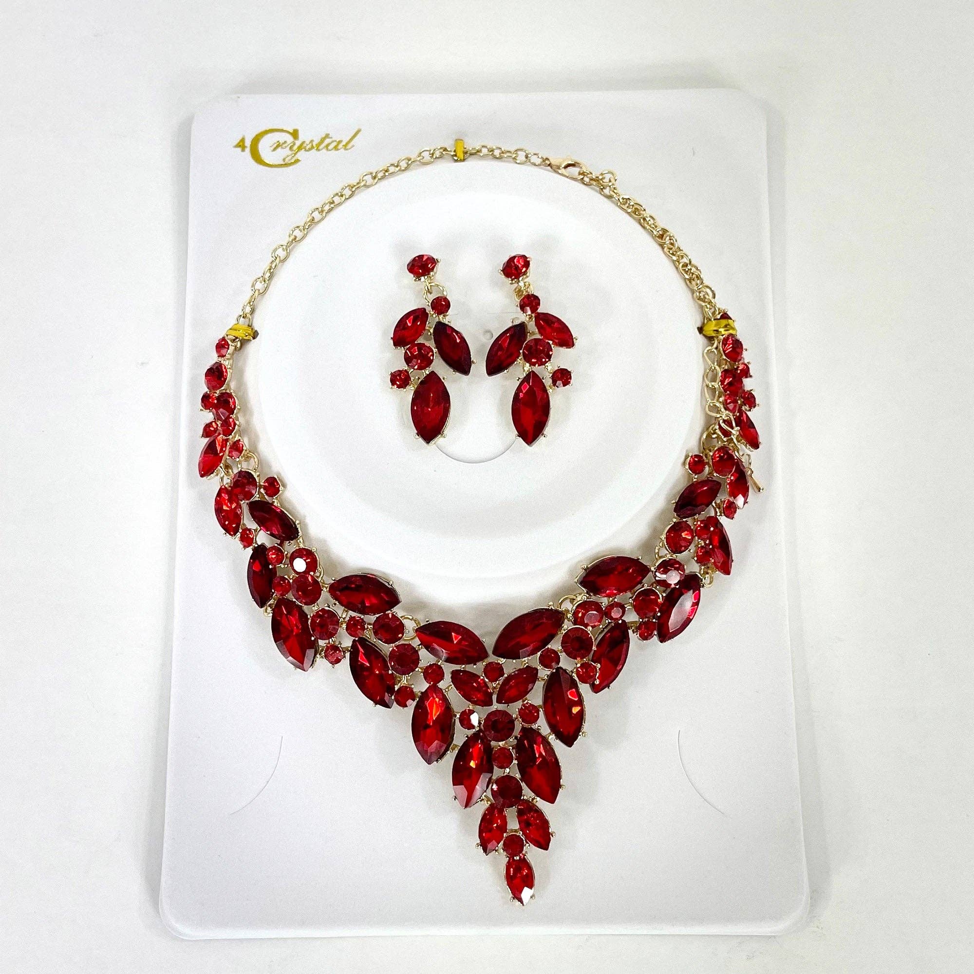 TAPA fashion - Wholesale Jewelry Set - Crystal Necklace Earring Set FJN367 (1PC)0