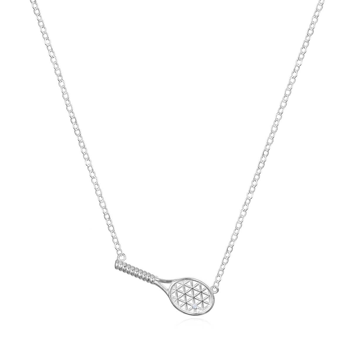 Amelia Rose Jewelry - Wholesale Pendant/Charm Necklace - Diamond Tennis Racket Necklace3