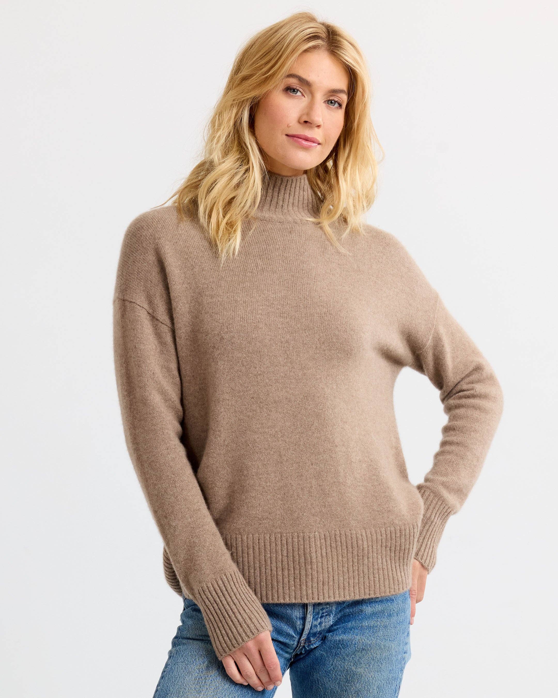 Driftwood Oversized Cashmere Pullover for wholesale on Faire5