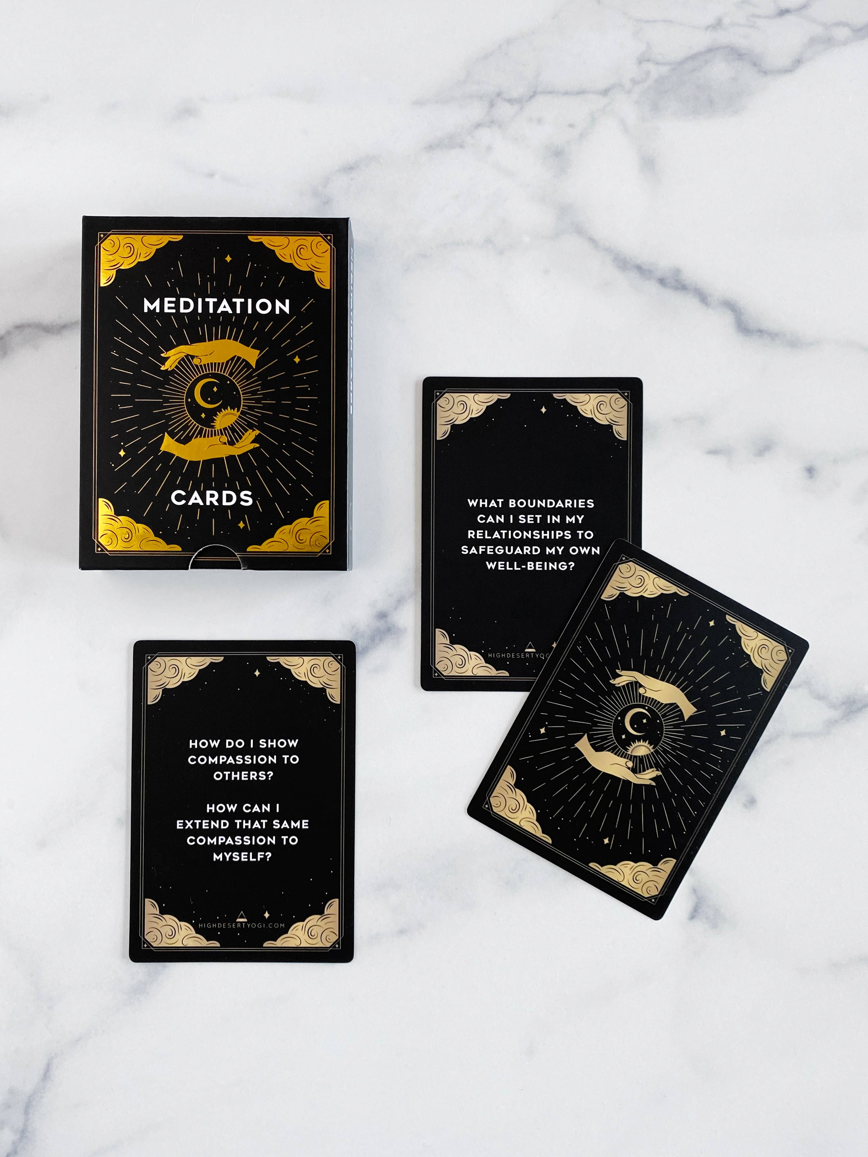 High Desert Yogi - Vente Journal intime - Cartes d'invite de méditation et de journalisation2
