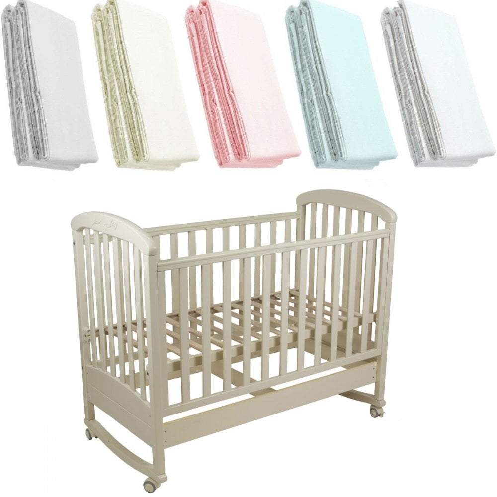 For Your Little One - Wholesale Cot/Crib Sheets - Jersey Fitted Sheet Compatible with Chicco Lullago 55x90cm10