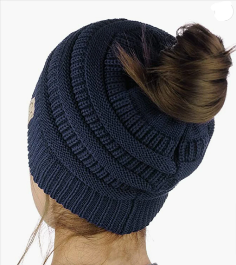 Treasure Bank - Wholesale Beanie - Women's - C.C MESSY BUN BEANIE TAIL HAT4