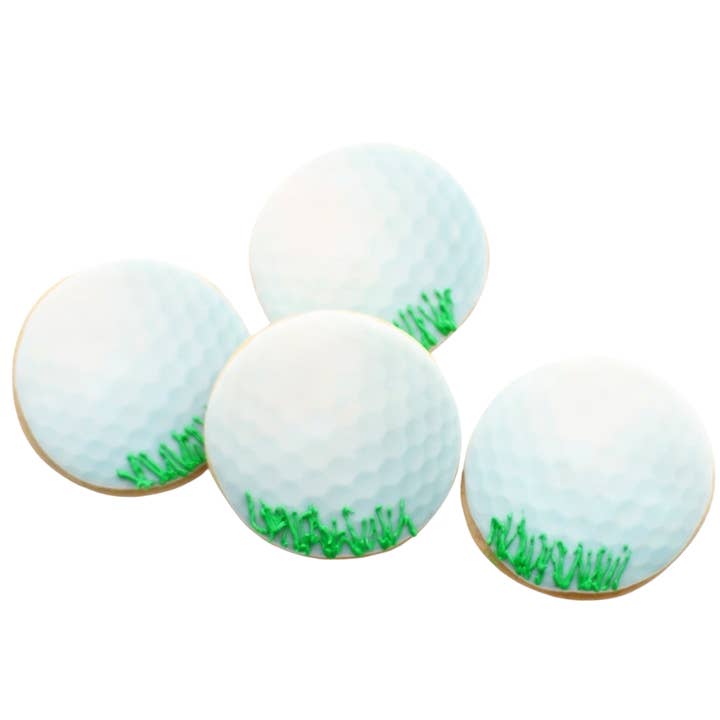 Golf Ball Cookies for wholesale by Sweet Sanctions LLC