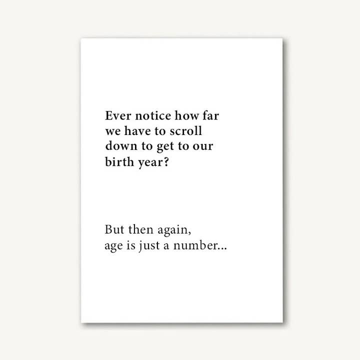 Birth Year Birthday Greeting Card for wholesale by Mos Def Ink™