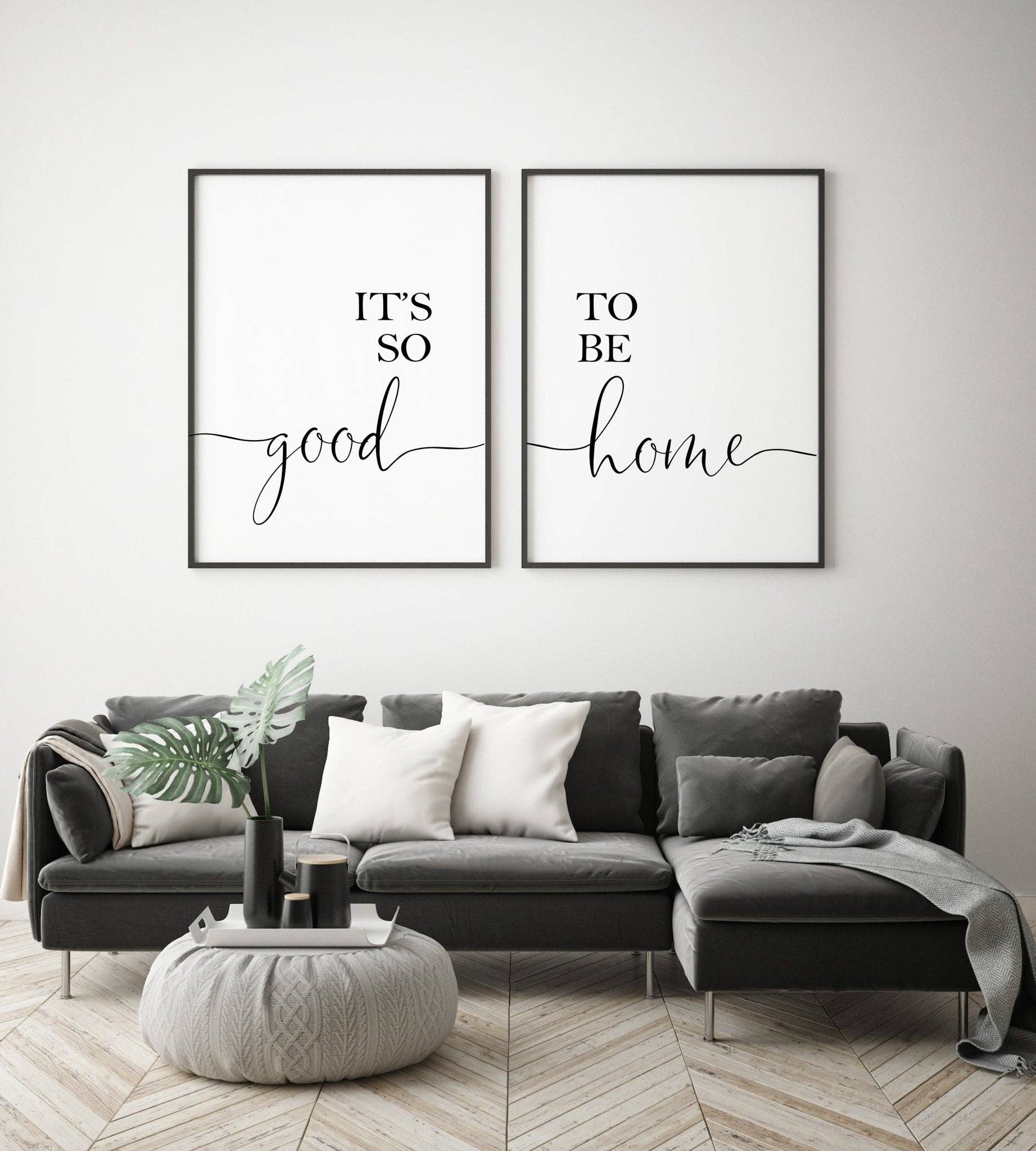D'LUXE PRINTS - Wholesale Gallery Wall Set - It's So Good To Be Home Prints Set2