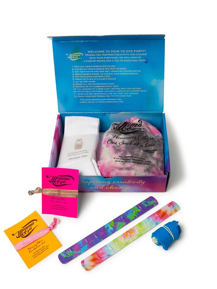 Activity Kit- Pinky Promise Collection Tie Dye Activity Kit for wholesale by Momma Osa