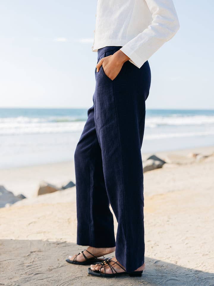 ISLA & SAIGE - Wholesale Pants - Women's - Lauren Linen Pant2