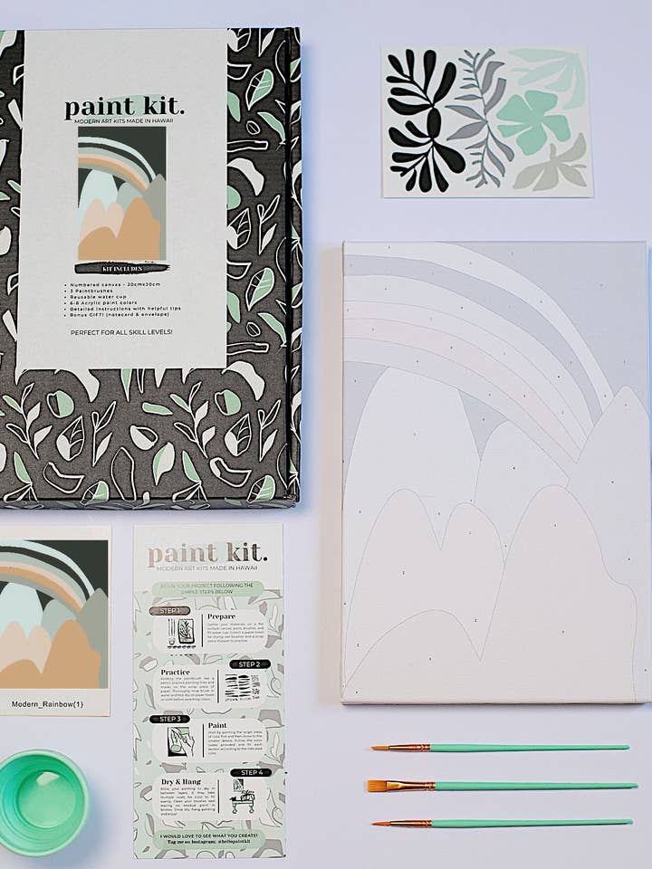 Malen-nach-Zahlen-Set „Moderner Regenbogen“ | Malset für den Großhandel von Paint Kit