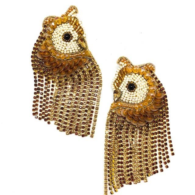 Allie Beads - Wholesale Dangle Earrings - Owl Earrings0