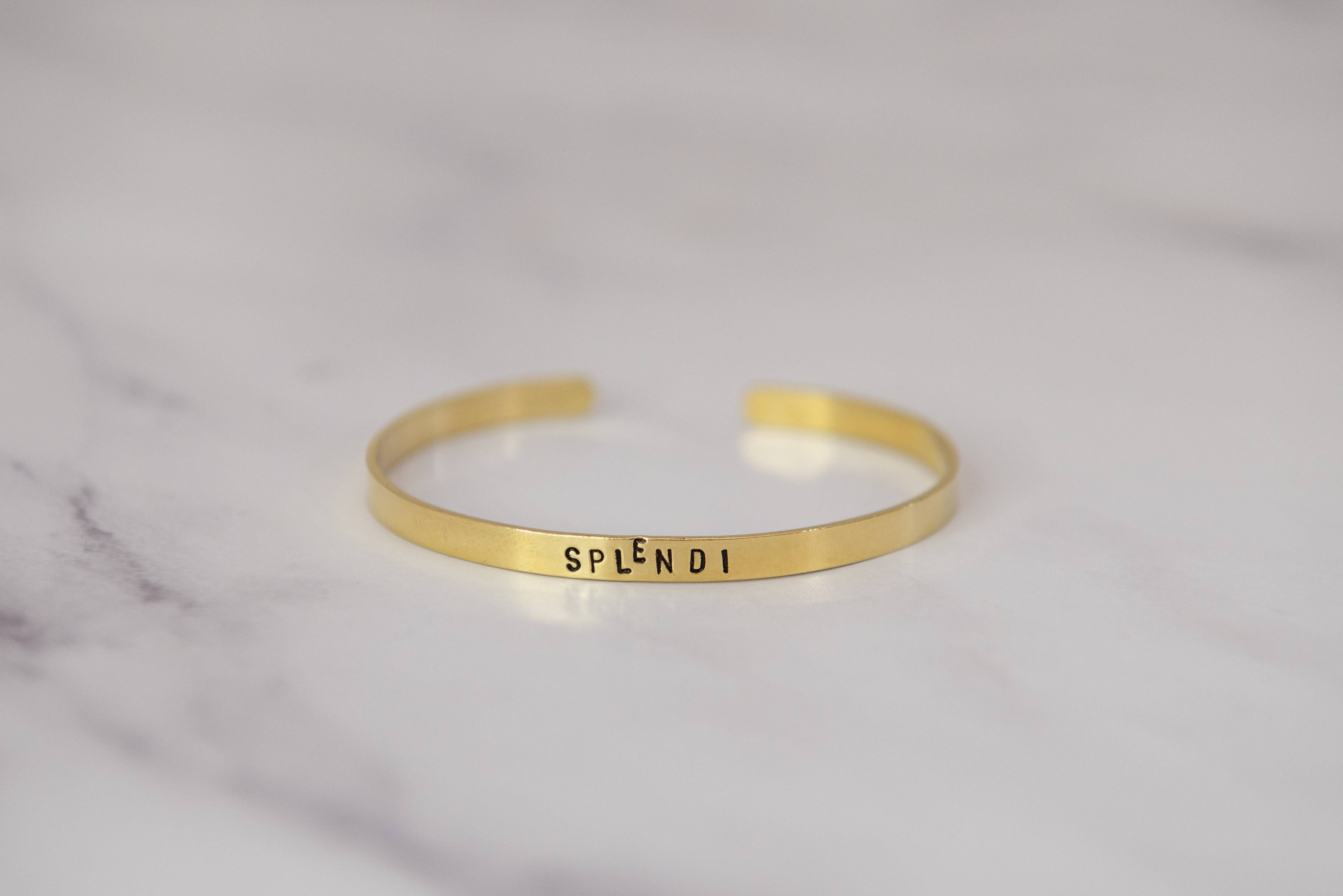 Loti jewels - Wholesale Cuff Bracelet - SUPER SLIM BRASS BRACELET WITH ENGRAVING7