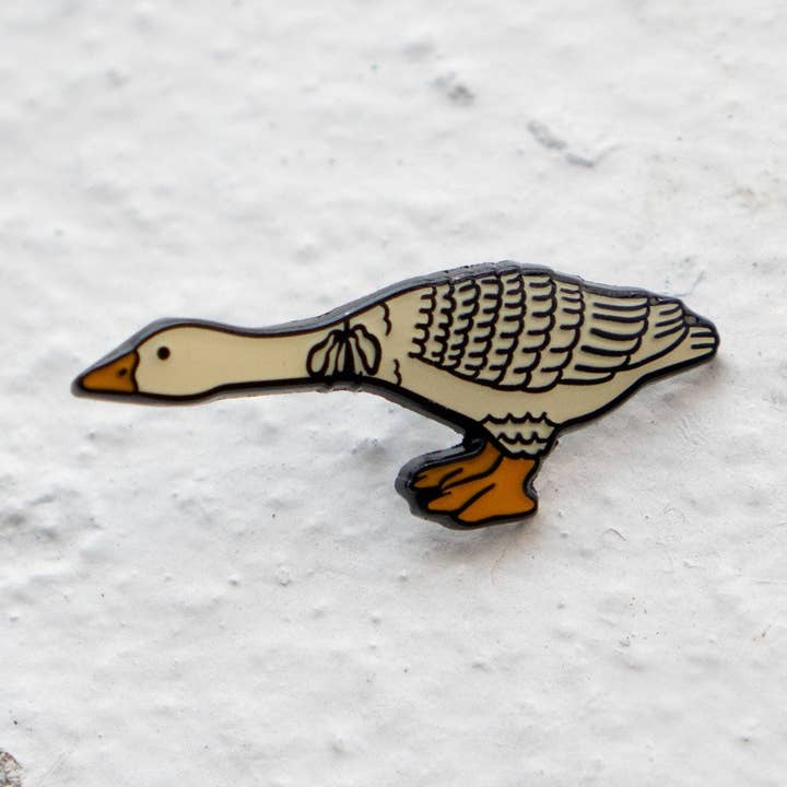 Stay Home Club - Vente Épinglettes/boutons - Épingle Atteignant | Épingle à Revers Émaillée Oie Mignonne0