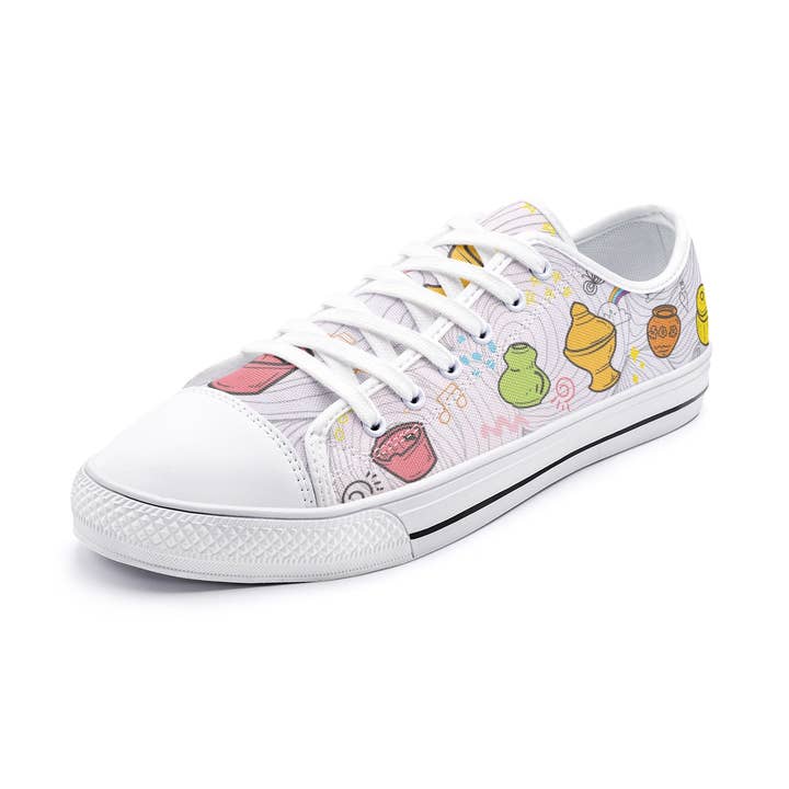 Oh Pote #2.1 Chaussures basses unisexes en toile pour la vente par Oh Pote