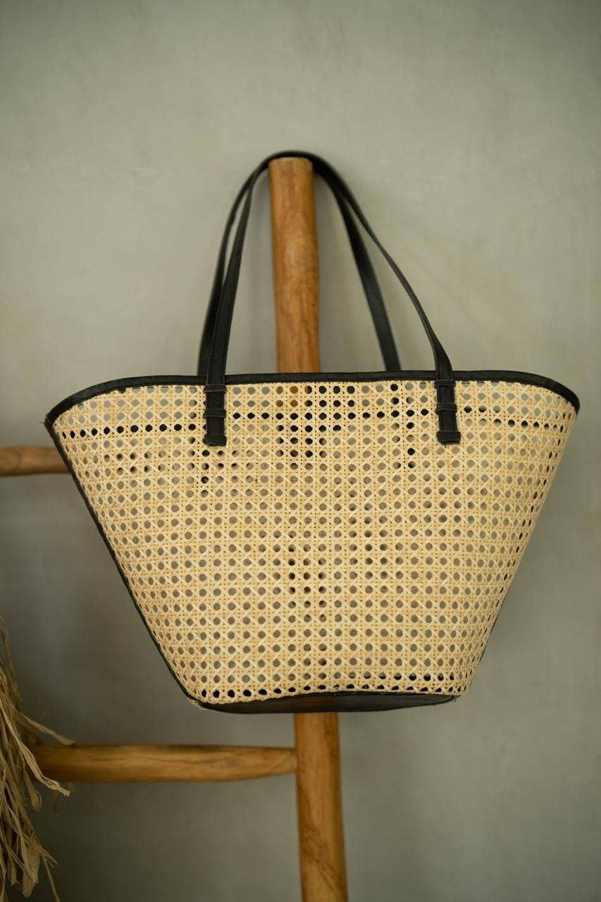 STREET LEVEL - Wholesale Tote Bag - Women's - Dini Rattan Tote0