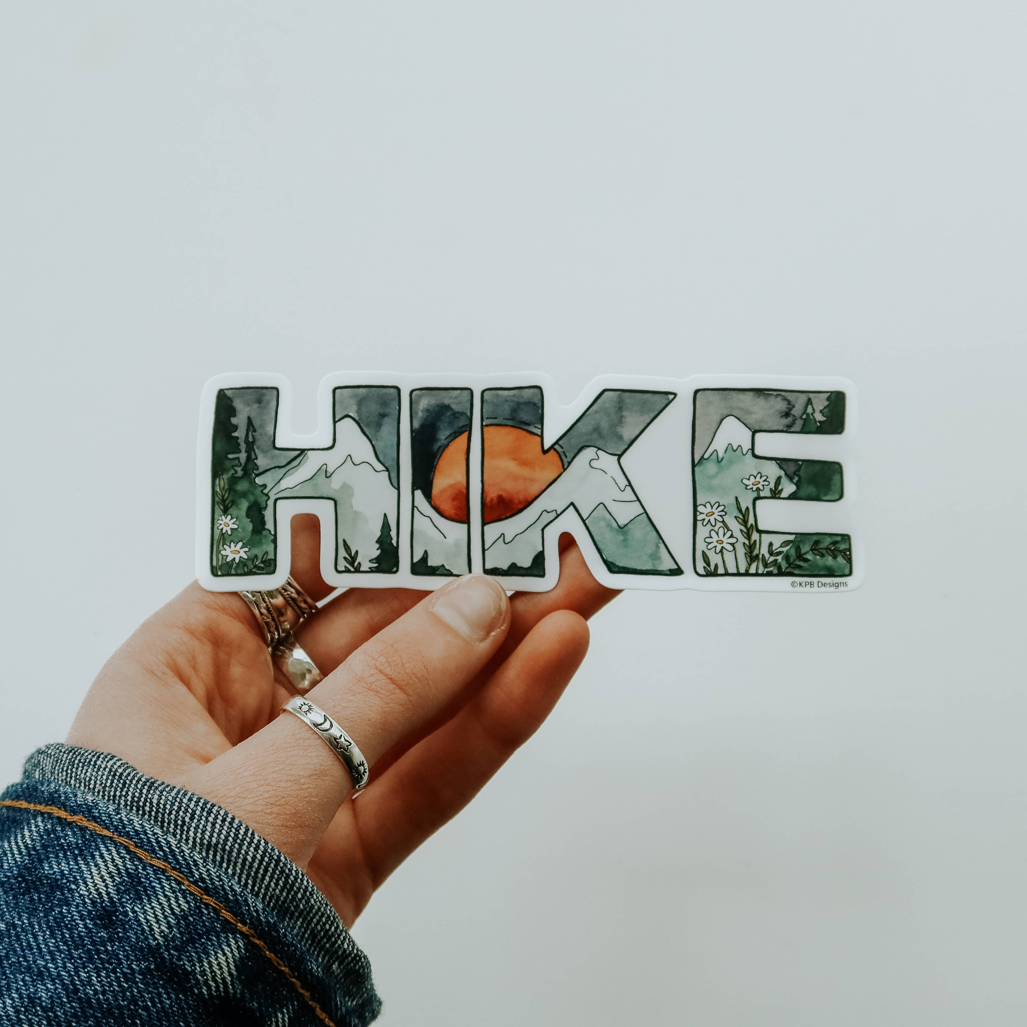 Sticker Girl - Wholesale Sticker - Hike Wildflowers and Mountain Vinyl Sticker