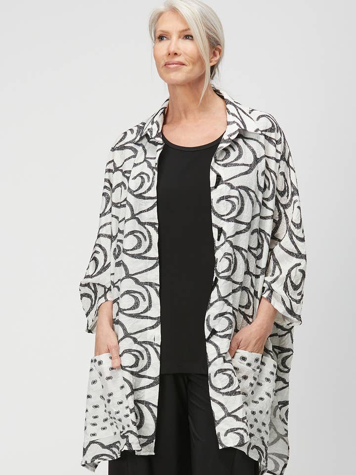 Veste chemise ample avec poches pour la vente par SYDNEY