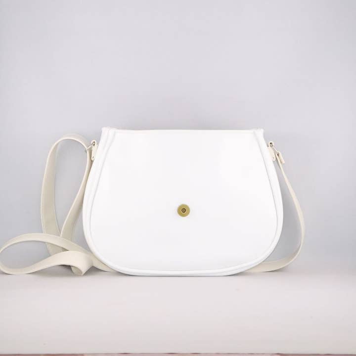 Witte basis voor essentiële tassen van alter-druivenleer voor wholesale door Les Sacs de Théane