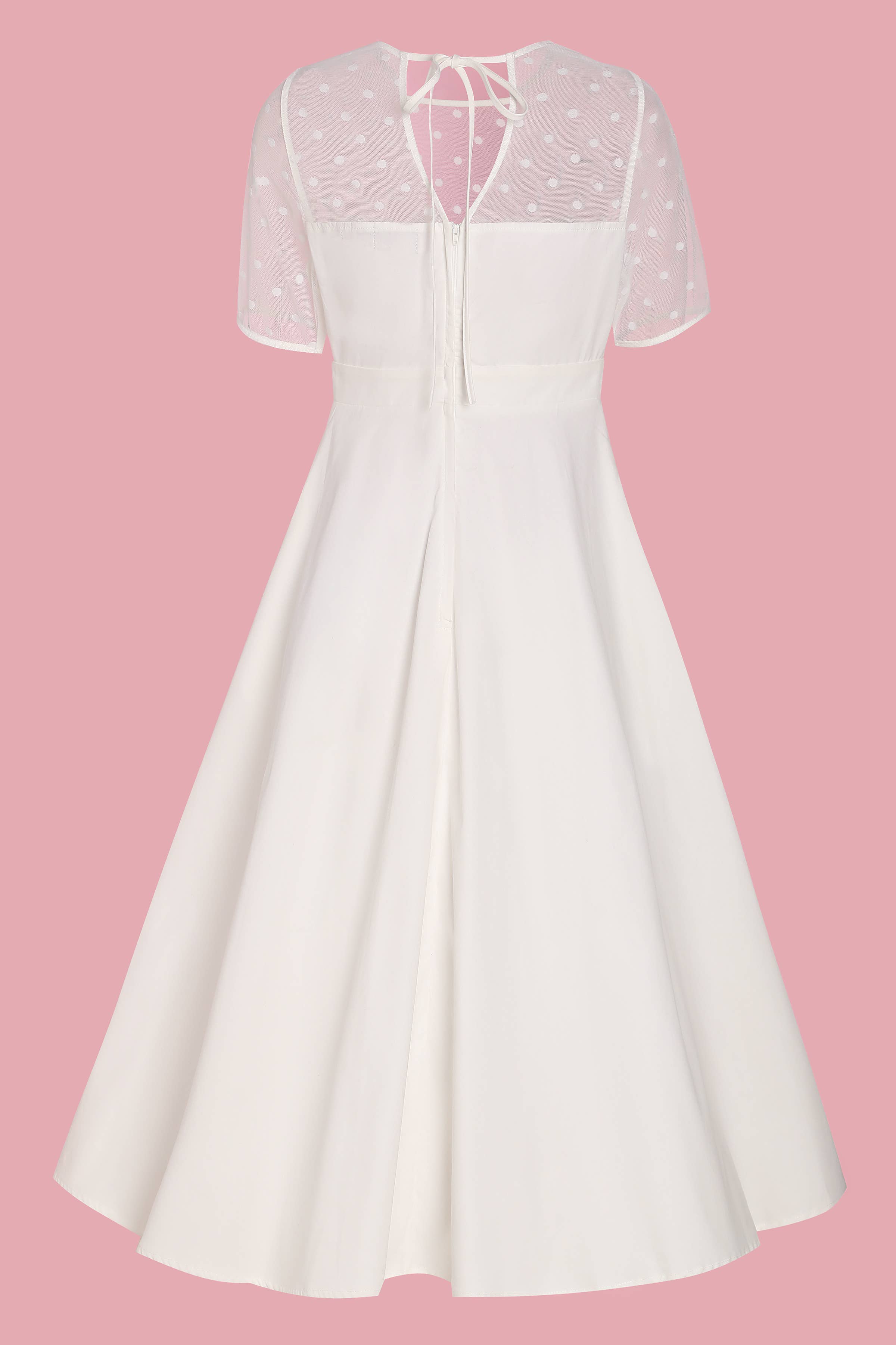 Dolly & Dotty – Vestido - Mulher por atacado – Vestido de Noiva Elizabeth II de Tule com Poás e Mangas Curtas18