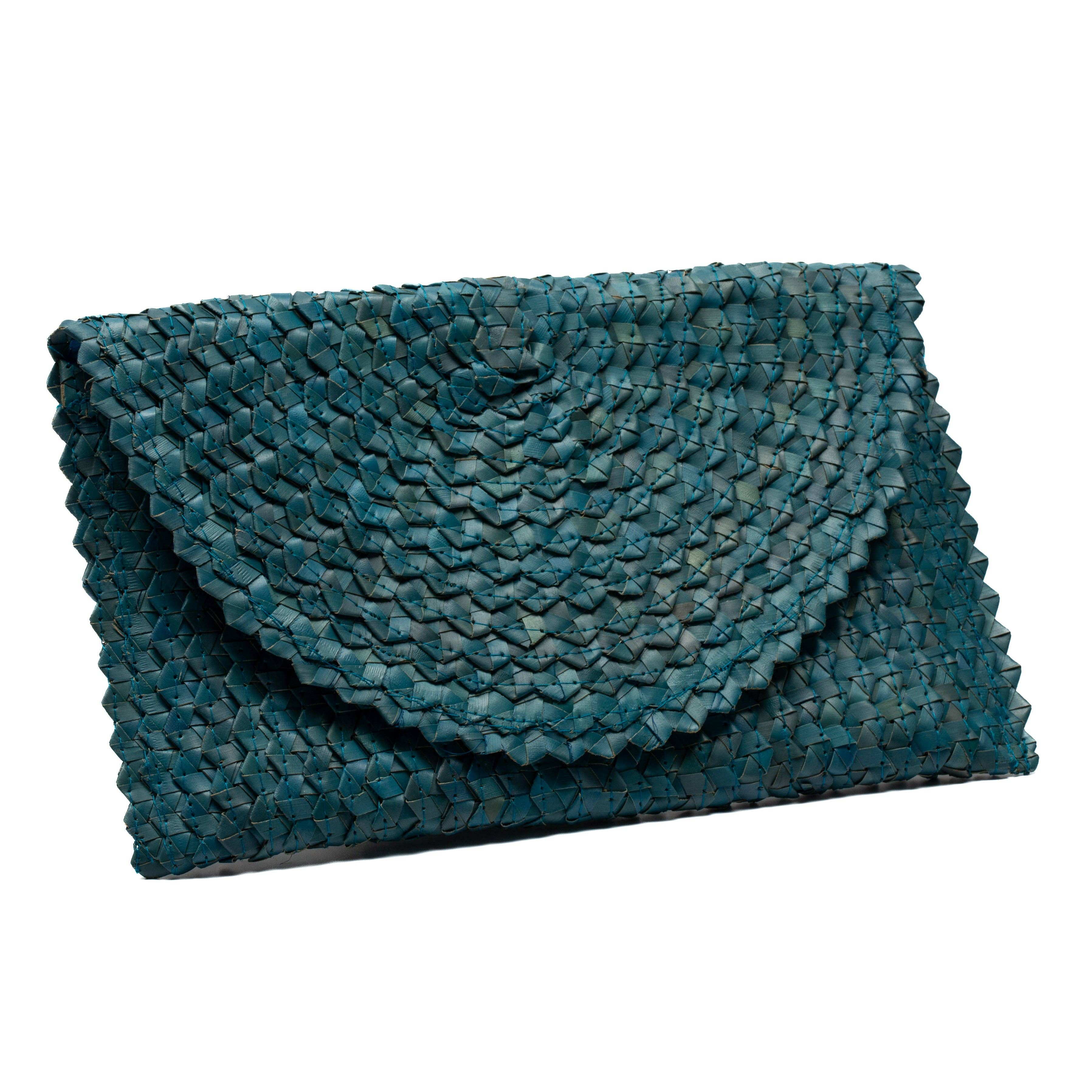 Suzie Blue Canada - Vente Pochette – femme - Pochette Pandan Leaf - Bleu0