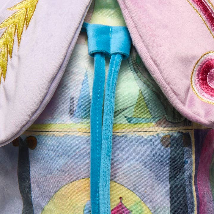 Lele Sadoughi - Wholesale Top Handle Bag - Women's - BLACK COLUMNS THE MET X LELE KLEE EMBROIDERED COLUMNS BAG3