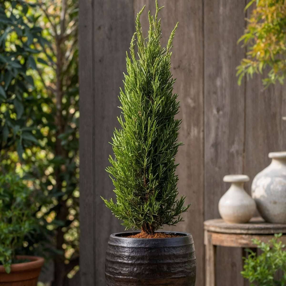 Oasis of Life - Wholesale Live Plant - Mediterranean Cypress – 2 Plants – Cupressus Sempervirens – Height 70–80cm – Ø19cm – Evergreen Columnar Tree for Garden & Terrace – Wintergreen Tuscan Cypress2