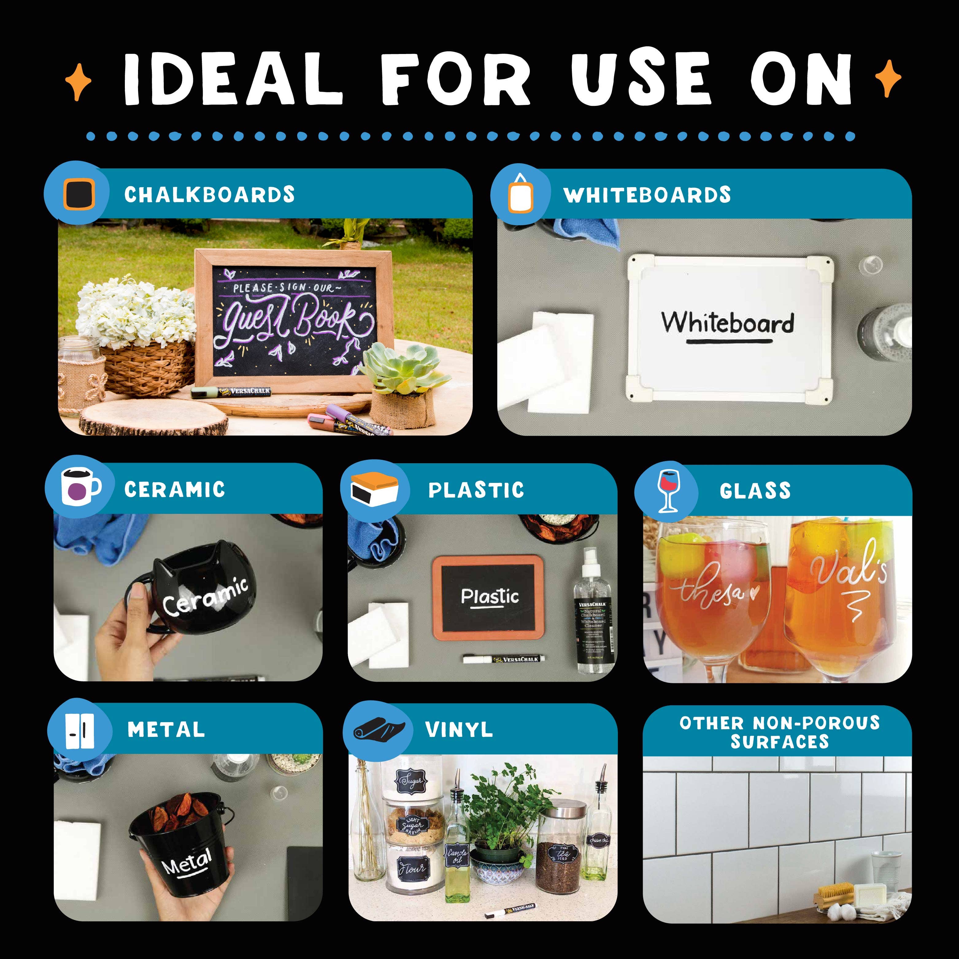 VersaChalk - Vendita all'ingrosso Pennarelli - Pennarelli classici a gesso liquido8