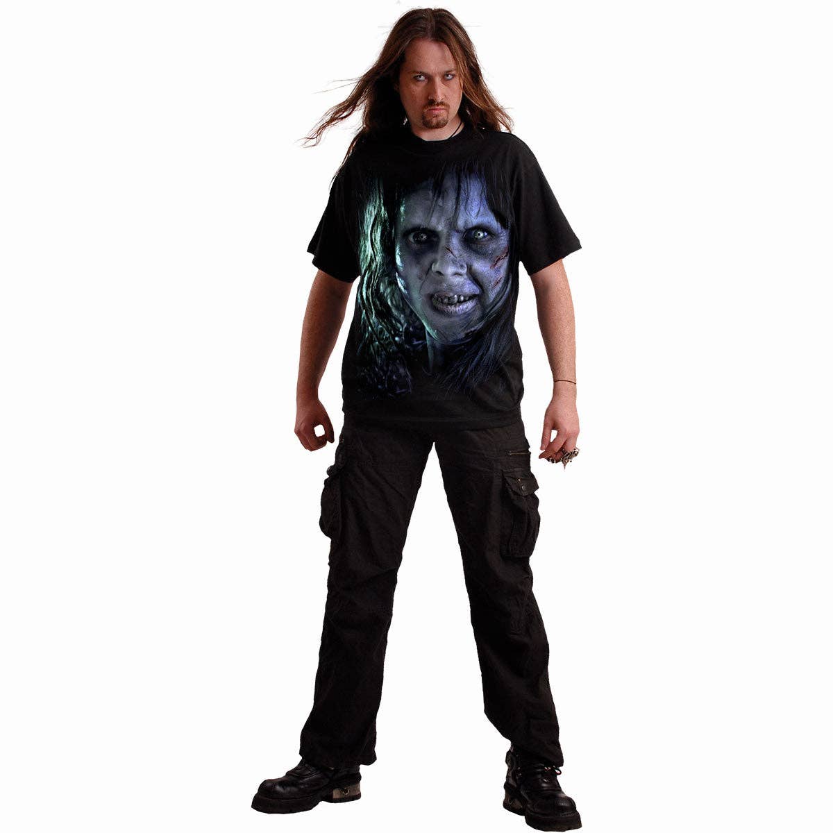 Spiral – wholesale Grafisk T-shirt - Unisex – THE EXORCIST - REGAN - T-shirt Svart2