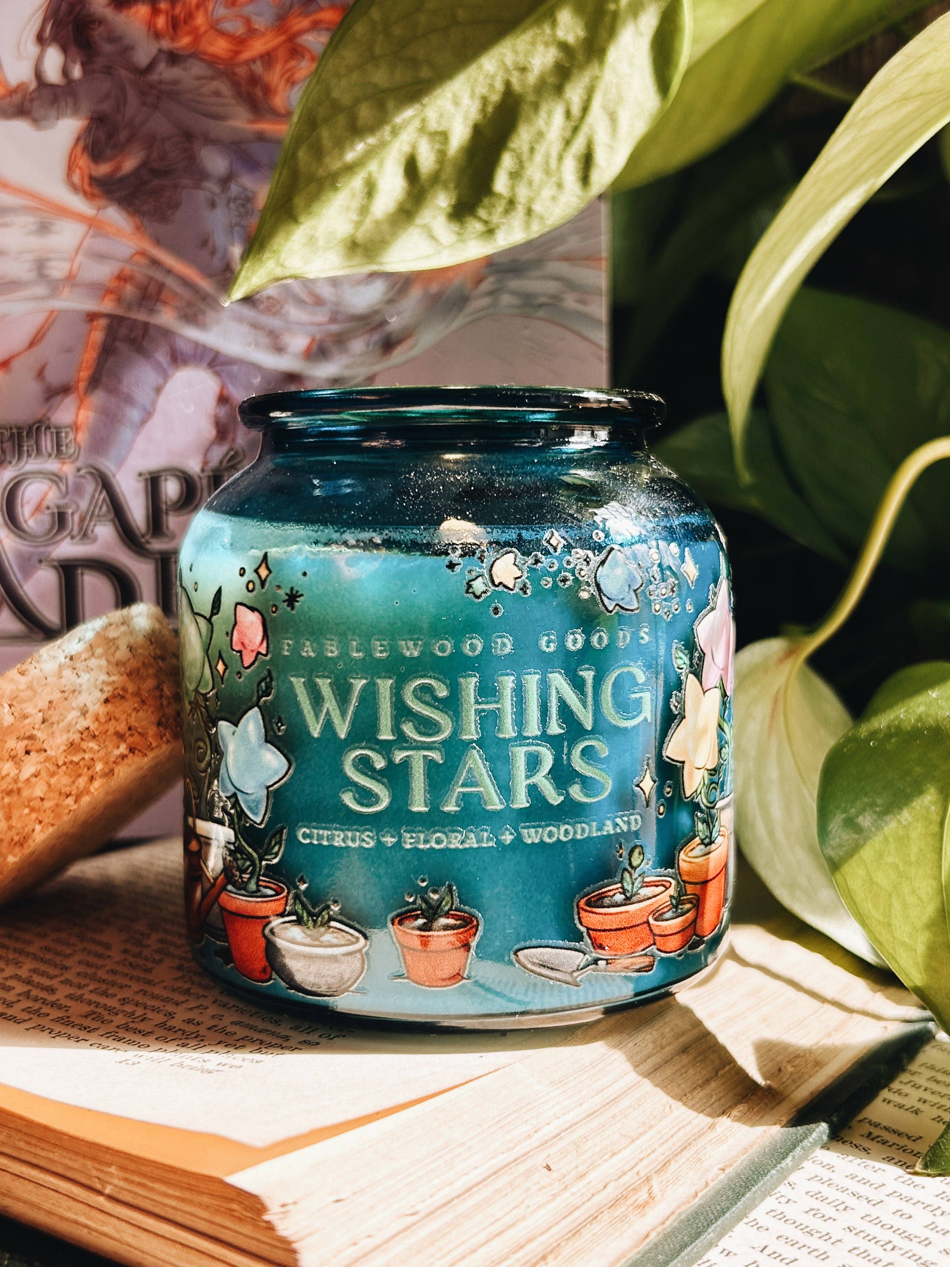 Fablewood Goods - Wholesale Jar/Filled Candle - Wishing Stars | 8oz Apothecary Soy Candle1