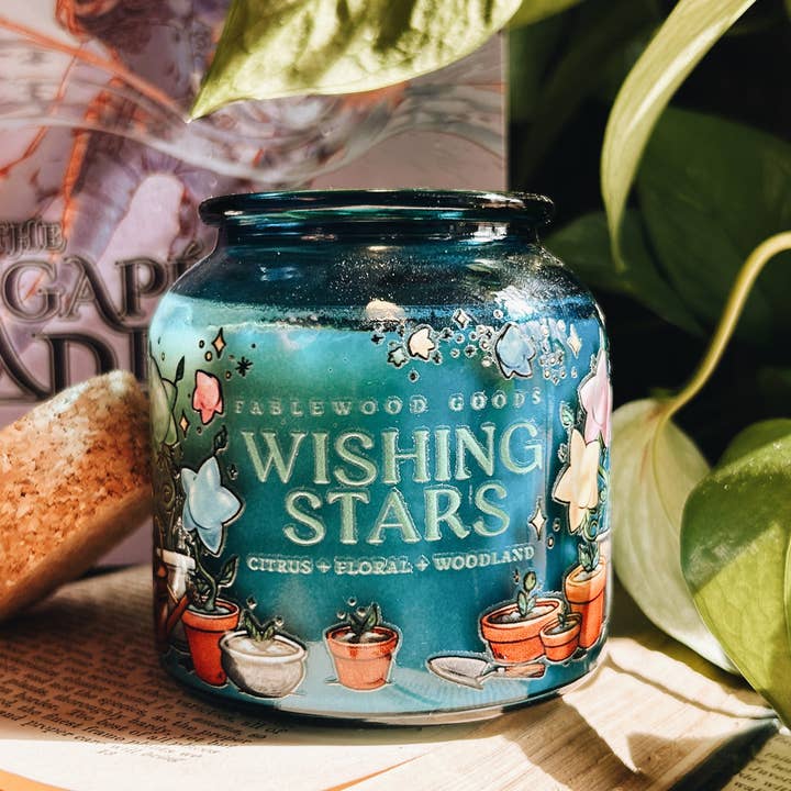 Fablewood Goods - Wholesale Jar/Filled Candle - Wishing Stars | 8oz Apothecary Soy Candle1