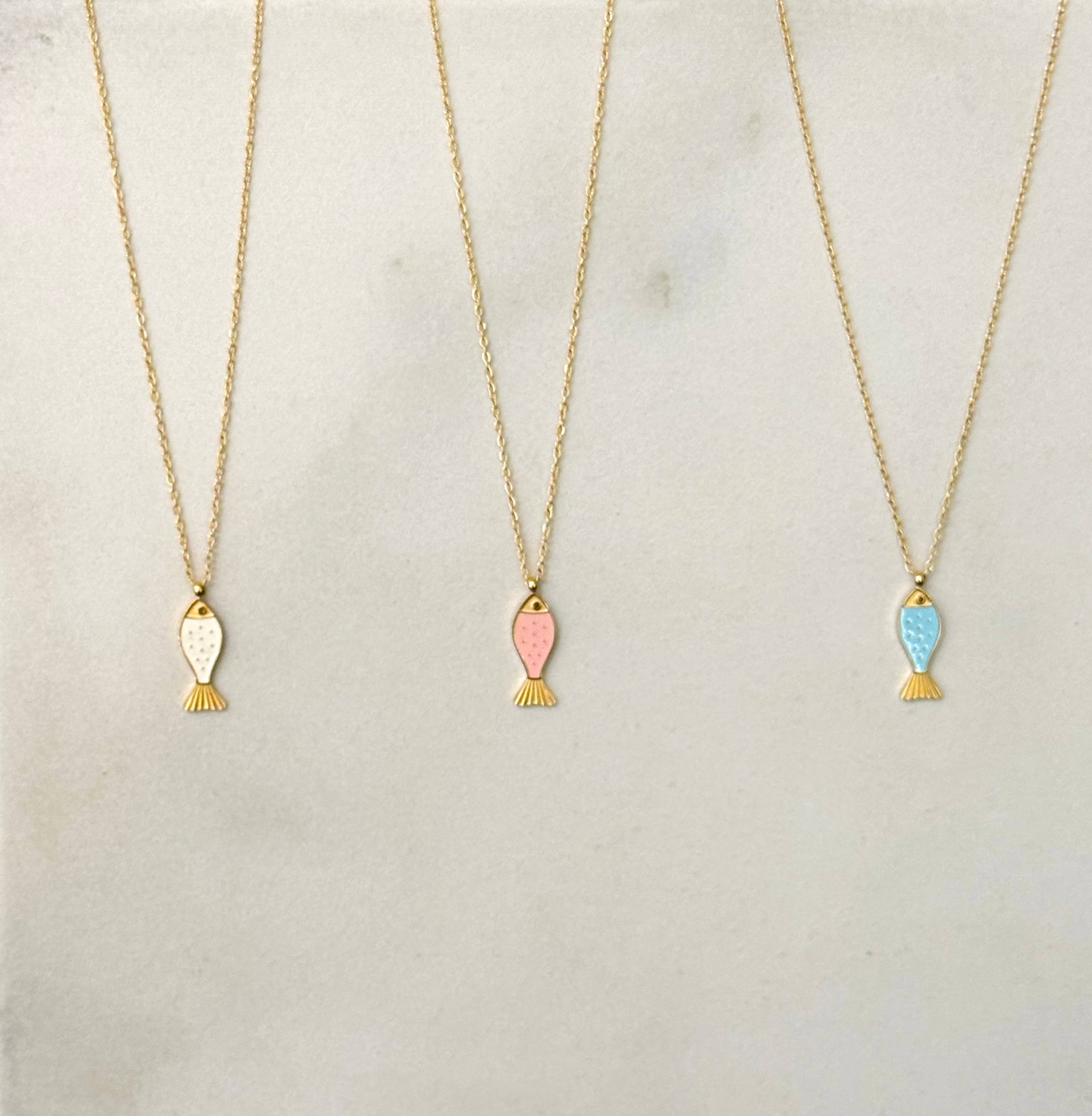 Cassette Barcelona - Wholesale Pendant/Charm Necklace - Colorful Enamel Fish Necklace 0