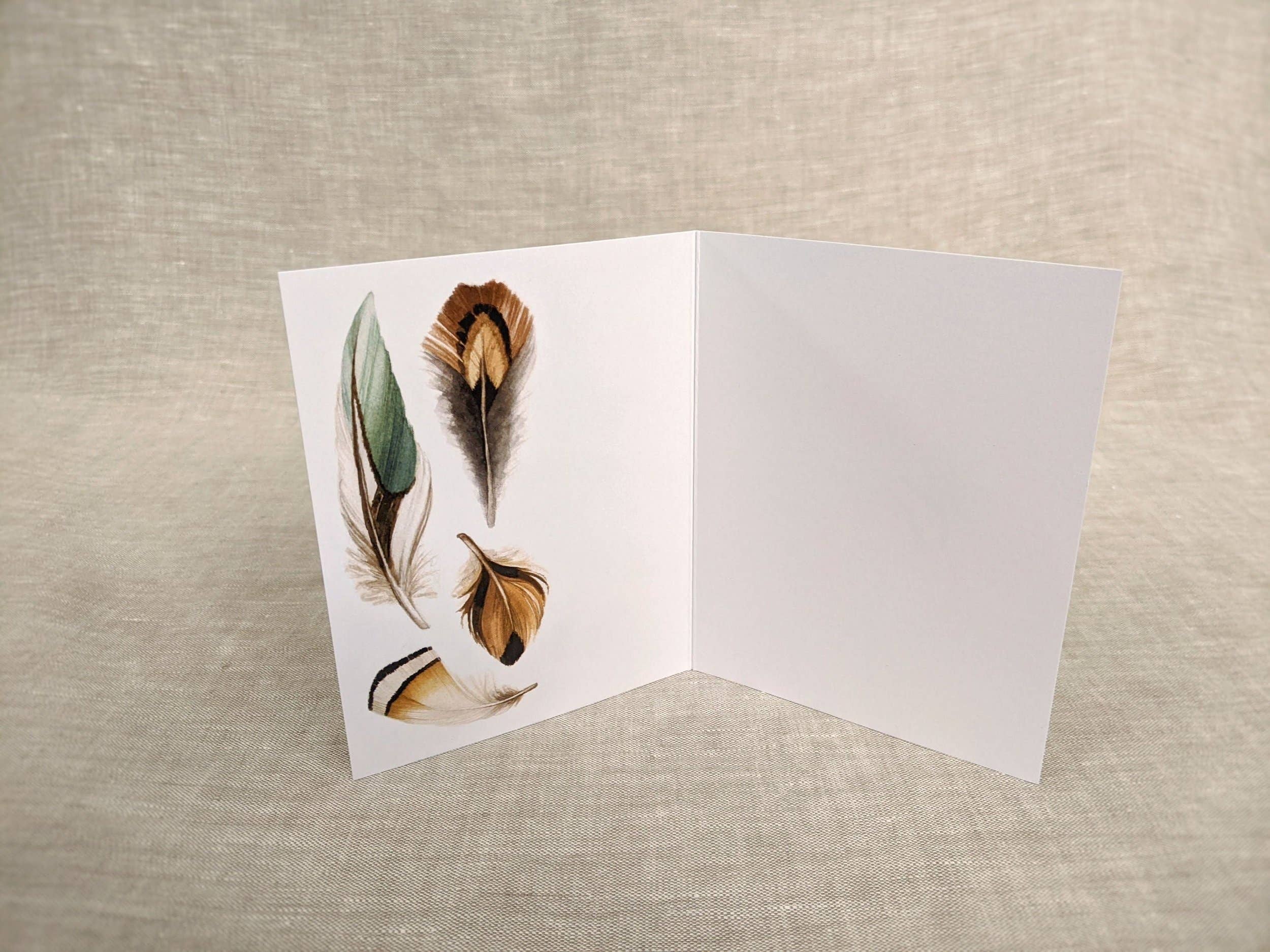 ALICIA'S INFINITY - Wholesale Everyday Greeting Card - Raccoon With Feather Crown Notecard3