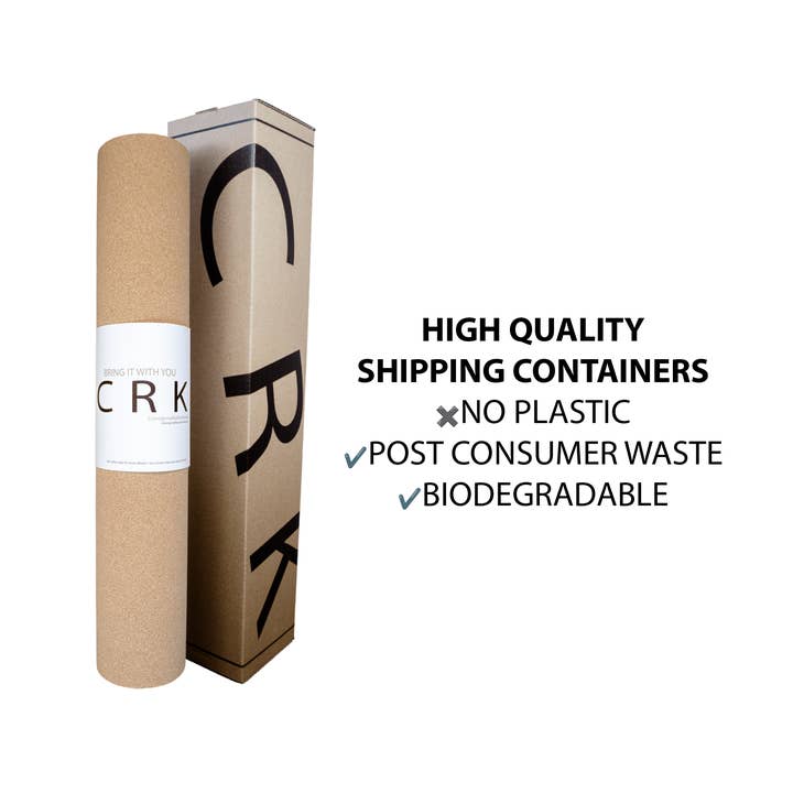 Crk - Wholesale Yoga Mat - The Wave Mat • 4mm Thick, Organic Cork Yoga Mat with Recycled Natural Rubber6