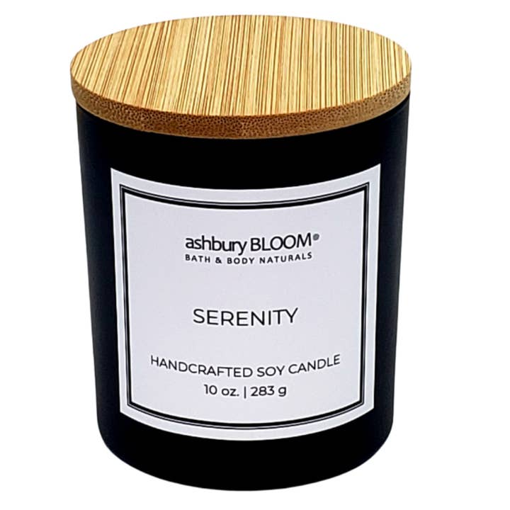 Serenity Soy Wax Candle - 10 oz. for wholesale by Ashbury Bloom
