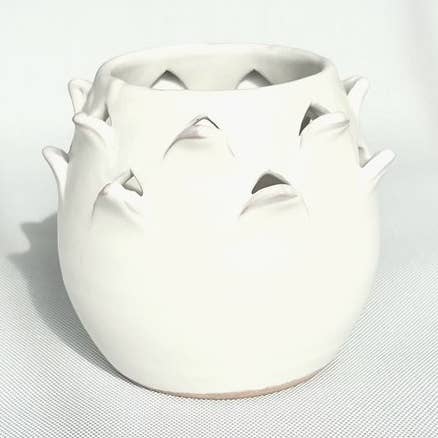 récipient en céramique fabriqué à la main | l'artichaut pour la vente par Paradox Artisan Candles