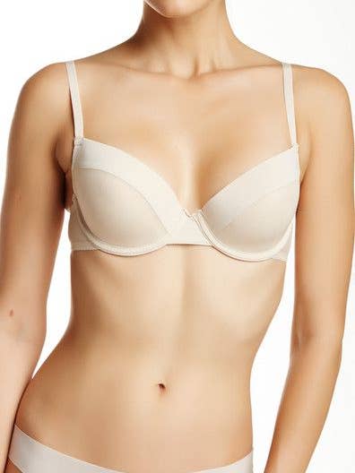 Steve Madden Microfiber / Mesh Molded Cup Demi Bra for wholesale by Lingerie Mart