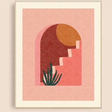 Arch Staircase Art Print for wholesale by Black Lab Studio