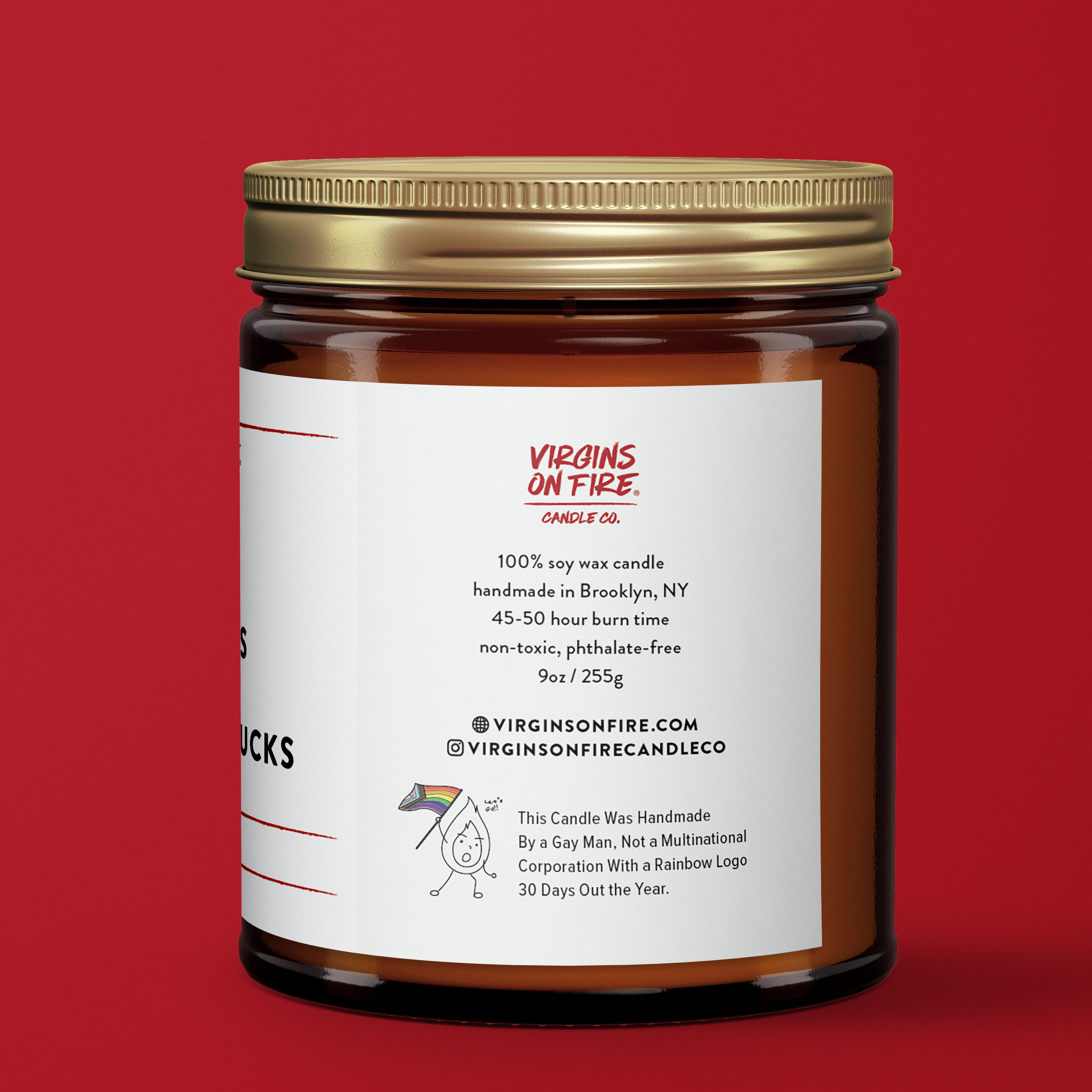 Virgins On Fire Candle Co. - Wholesale Jar/Filled Candle - LESBIANS & TACO TRUCKS (Mint Mojito Scented Candle) 🌮 LGBTQ5