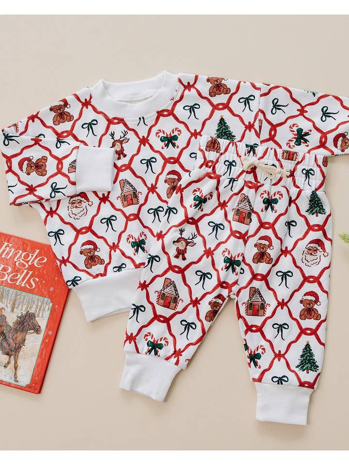 Lucky Panda Kids - Wholesale Top & Pant Set - Kids - Jogger Set | Christmas Bear7