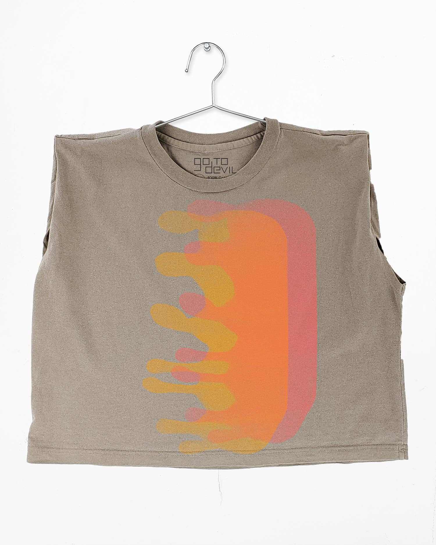 Go To Devil - Vendita all'ingrosso Maglietta serigrafata - Donna - Maglietta Muscolosa Pesante Blob Joan6