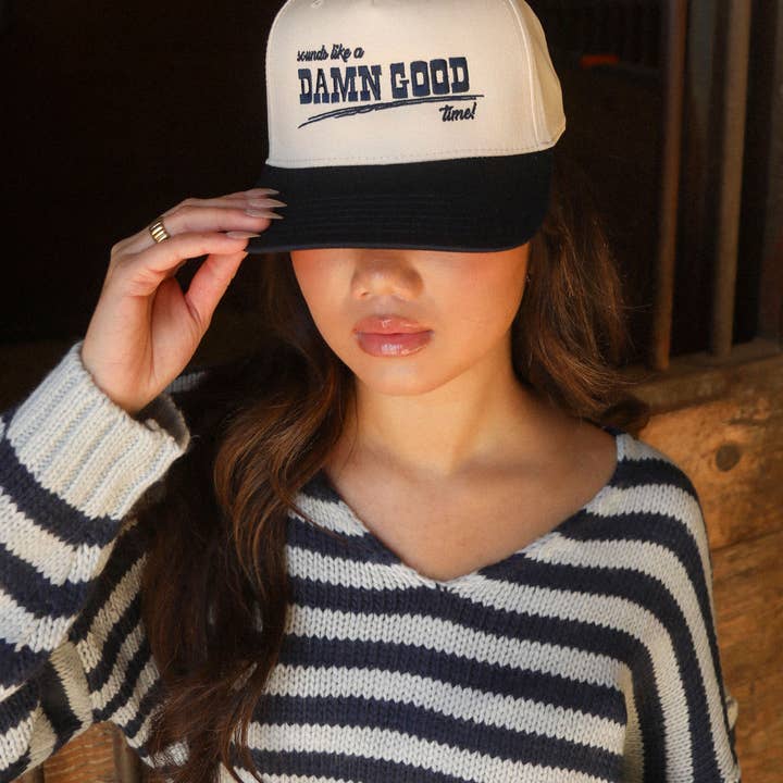 CHARLIE SOUTHERN - Wholesale Trucker Hat - Women's - DAMN GOOD TIME TRUCKER