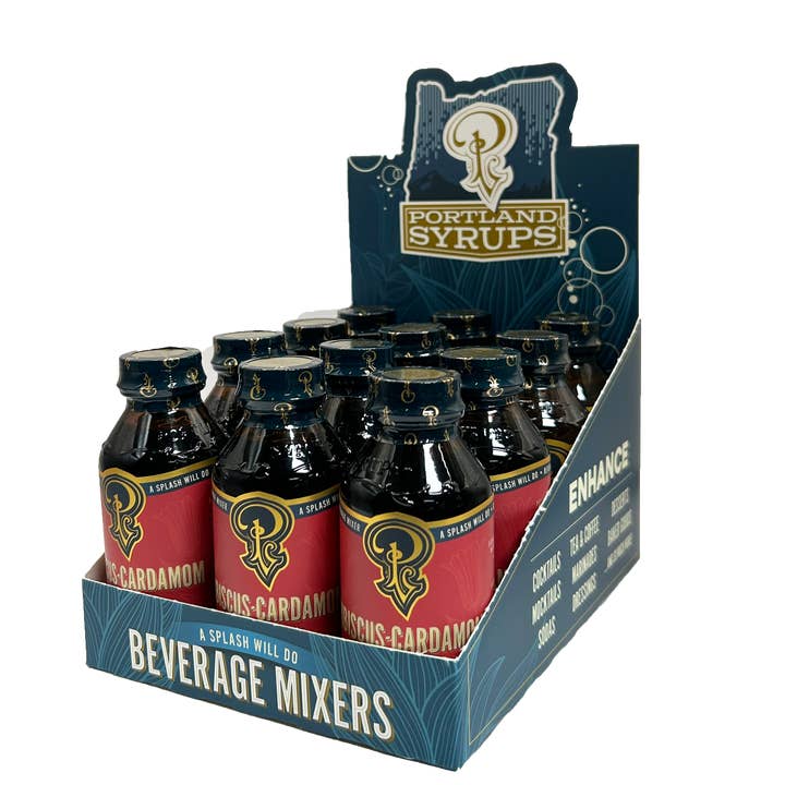 Portland Syrups - Wholesale Cocktail Mix/Syrup - Hibiscus Cardamom Syrup 3.4oz - cocktail / mocktail mixer1