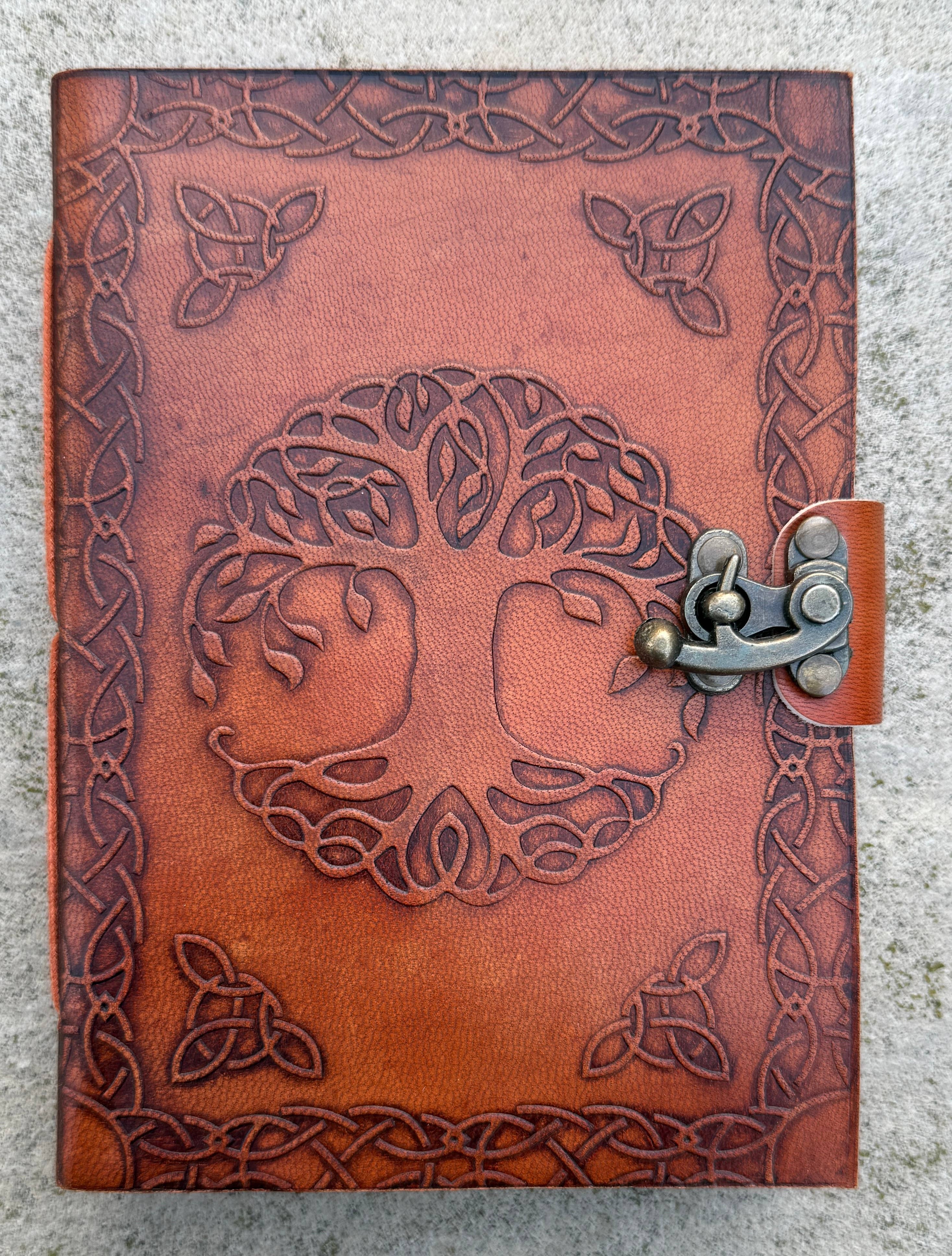 Lungta Imports – wholesale Journal/diary – Tree Of Life Vintage Leather Journal Embossed Cover Handmade3