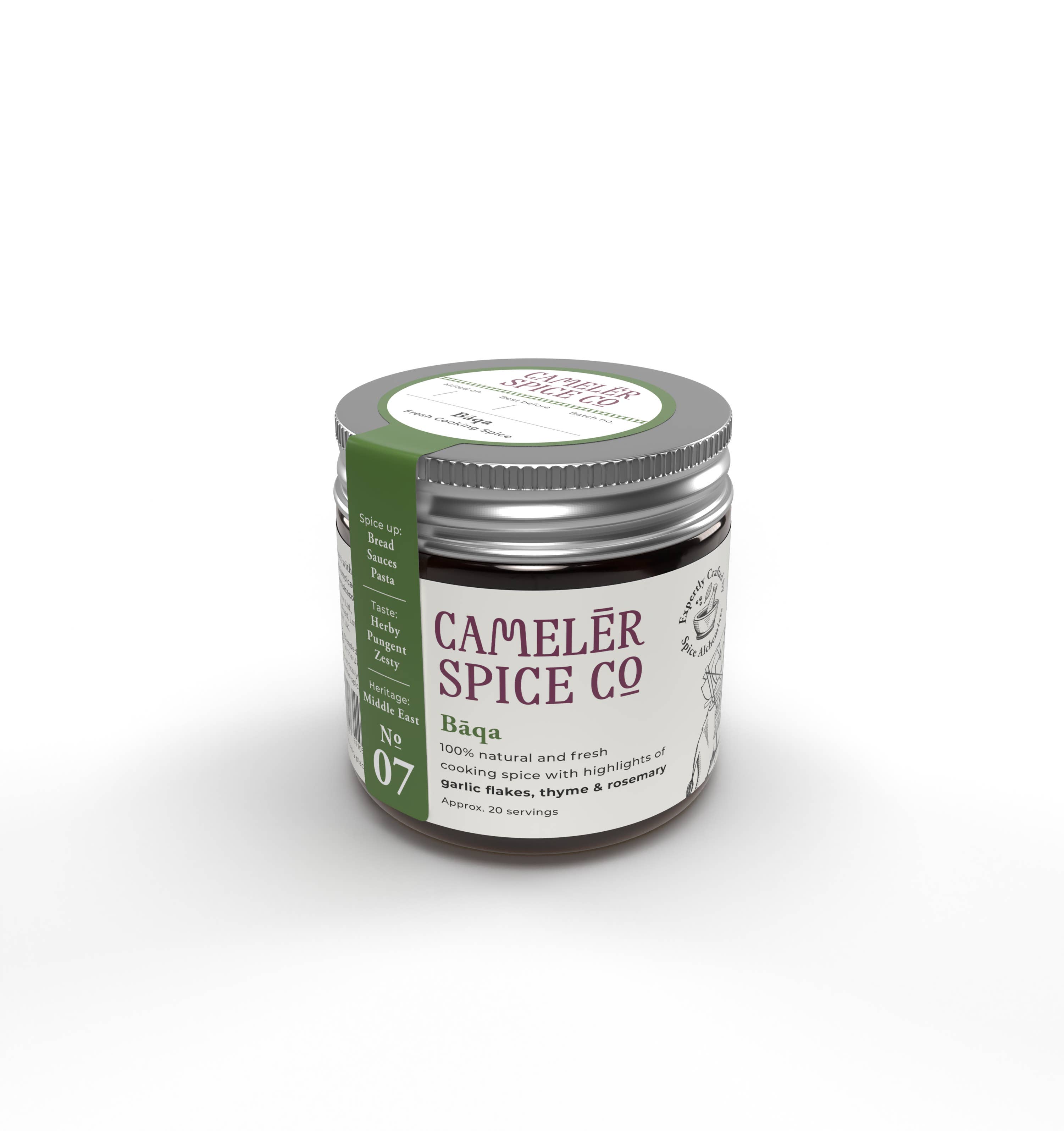 Camelēr Spice Co. - Wholesale Dried Spice Mix - Bāqa - 13th Century Arabian Mixed Herb Blend1