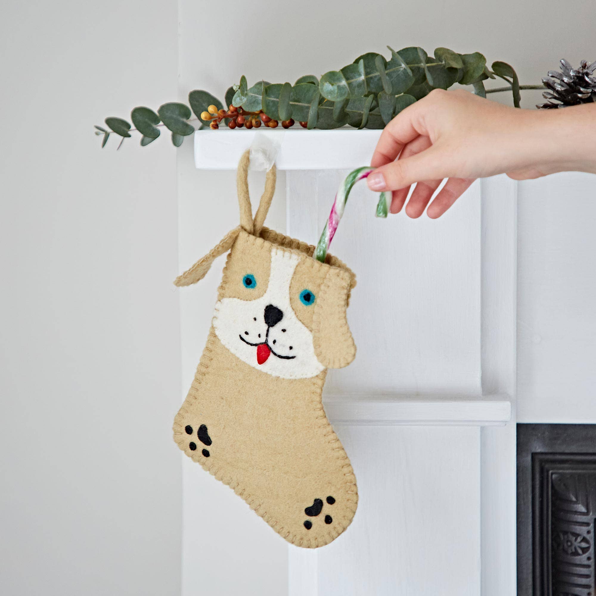 The Paper High Gift Company Limited – wholesale Holiday Stocking – Felt Animal Christmas Stocking3