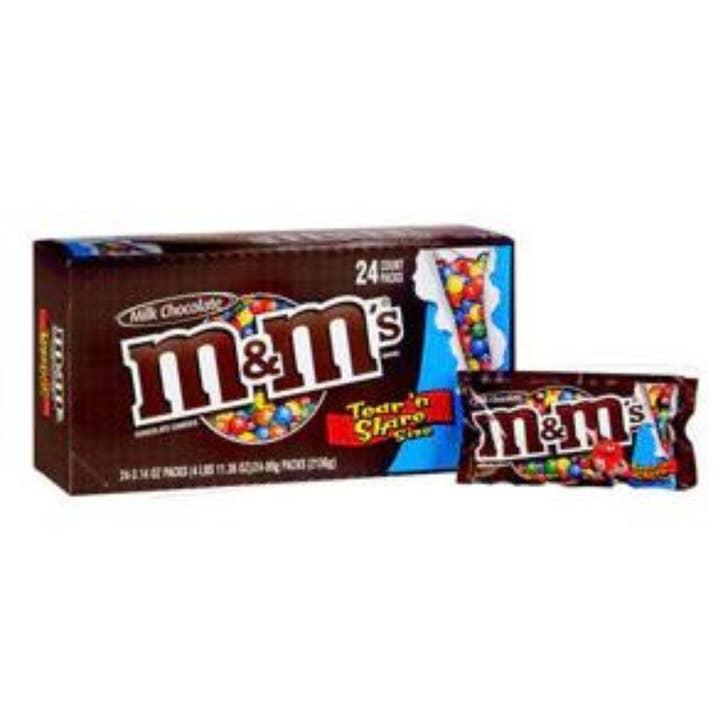M&M's Milk Chocolate King, 3,14 onzas, 24 unidades para venta al por mayor de I Got Your Candy