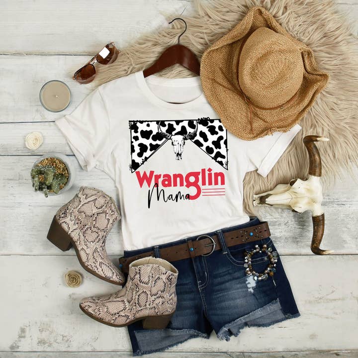 Wranglin Mama for wholesale by Great Tees