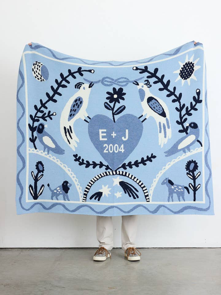 Ceremony Knit Throw Blanket for wholesale by Biquette