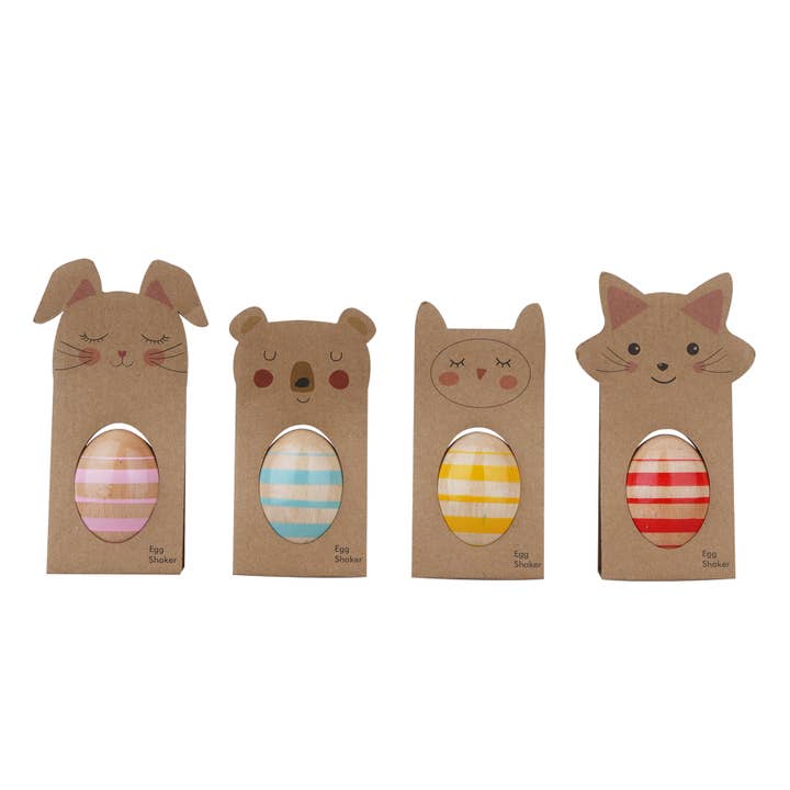 Little Woodies FCS ægge-shakere, blandet detailassortiment, 12 stk. for engroshandel hos Barbo Toys